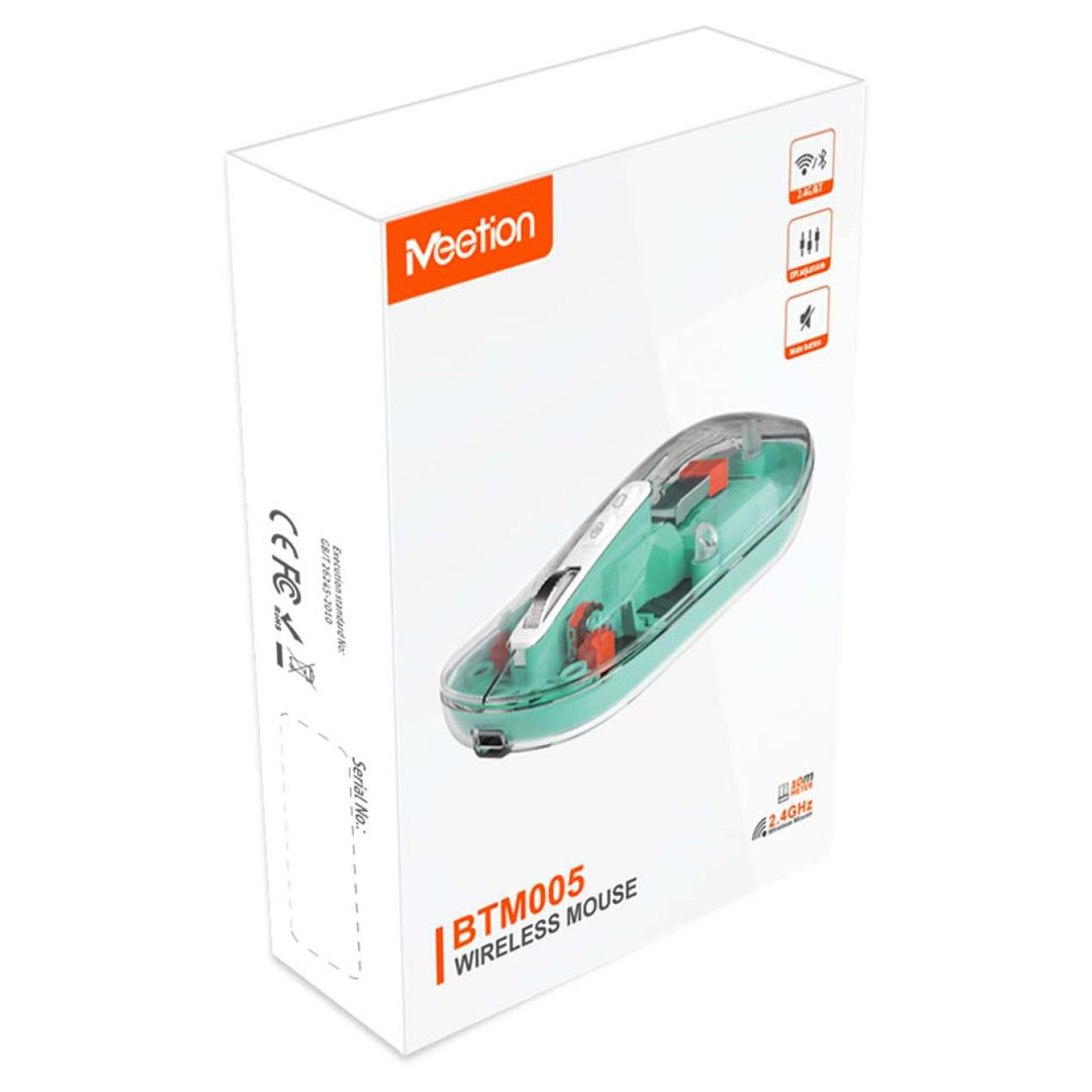 Meetion BTM005 Dual Mode Wireless Mouse – 2.4G & Bluetooth, 800-2400 DPI, 6 Buttons Price in Jordan Meetion BTM005 Dual Mode Wireless Mouse – 2.4G & Bluetooth, 800-2400 DPI, 6 Buttons - Buy Online in Jordan | OfficeJo