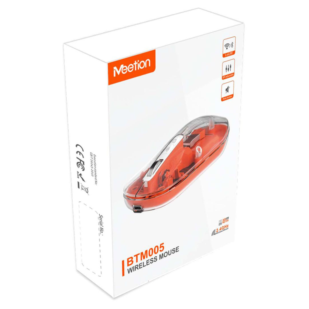 Meetion BTM005 Dual Mode Wireless Mouse – 2.4G & Bluetooth, 800-2400 DPI, 6 Buttons Price in Jordan Meetion BTM005 Dual Mode Wireless Mouse – 2.4G & Bluetooth, 800-2400 DPI, 6 Buttons - Buy Online in Jordan | OfficeJo