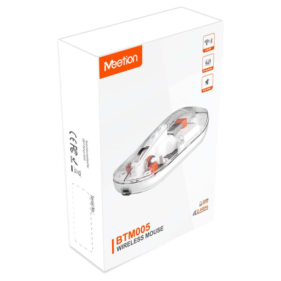 Meetion BTM005 Dual Mode Wireless Mouse – 2.4G & Bluetooth, 800-2400 DPI, 6 Buttons Price in Jordan Meetion BTM005 Dual Mode Wireless Mouse – 2.4G & Bluetooth, 800-2400 DPI, 6 Buttons - Buy Online in Jordan | OfficeJo