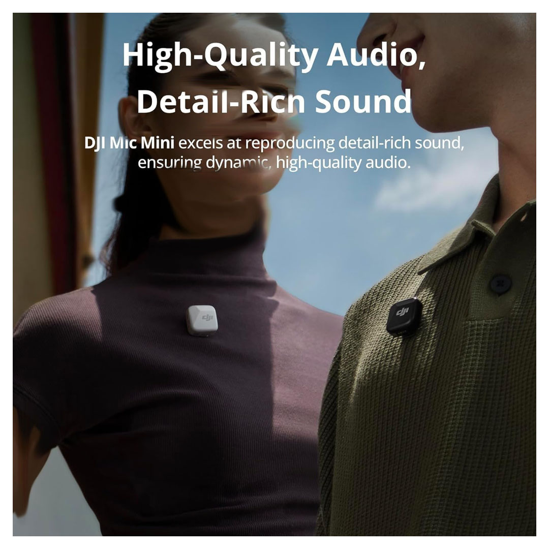 DJI Mic Mini Wireless Lavalier Microphone – 300m, Active Noise Cancelling, Plug-and-Play Price in Jordan DJI Mic Mini Wireless Lavalier Microphone – 300m, Active Noise Cancelling, Plug-and-Play - Buy Online in Jordan | OfficeJo