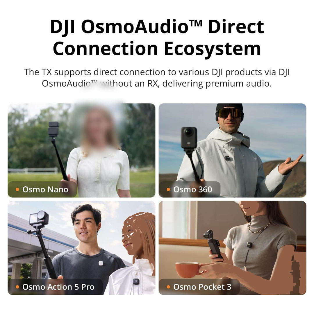 DJI Mic Mini Wireless Lavalier Microphone – 300m, Active Noise Cancelling, Plug-and-Play Price in Jordan DJI Mic Mini Wireless Lavalier Microphone – 300m, Active Noise Cancelling, Plug-and-Play - Buy Online in Jordan | OfficeJo