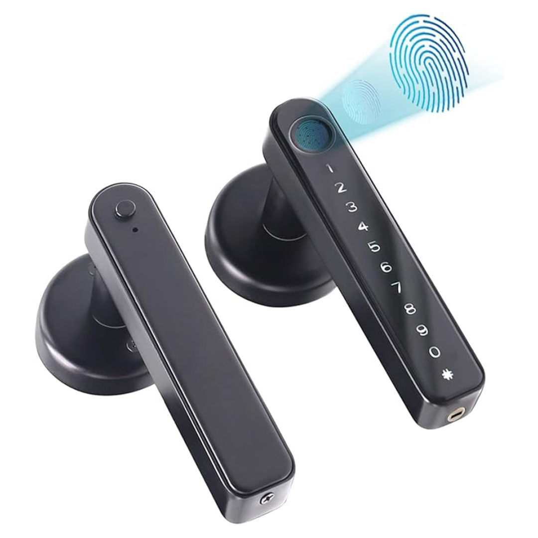 Tuya Fingerprint Door Lock – 4 Unlock Methods, 50 Fingerprints, Bluetooth App Control Price in Jordan Tuya Fingerprint Door Lock – 4 Unlock Methods, 50 Fingerprints, Bluetooth App Control - Buy Online in Jordan | OfficeJo