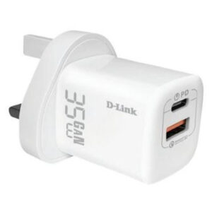 D-Link 35W Dual USB Wall Charger – GaN 3.0, MK Plug, Overcurrent & Overvoltage Protection - Buy Online in Jordan | OfficeJo