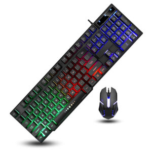FC-7088 Gaming RGB Wired USB Keyboard & Mouse Combo – USB Connection, Sensitive Feedback - Buy Online in Jordan | OfficeJo