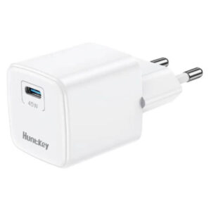 Huntkey G45 USB-C GaN Fast Wall Charger – 45W, Universal Input, Multi-Voltage Output - Buy Online in Jordan | OfficeJo