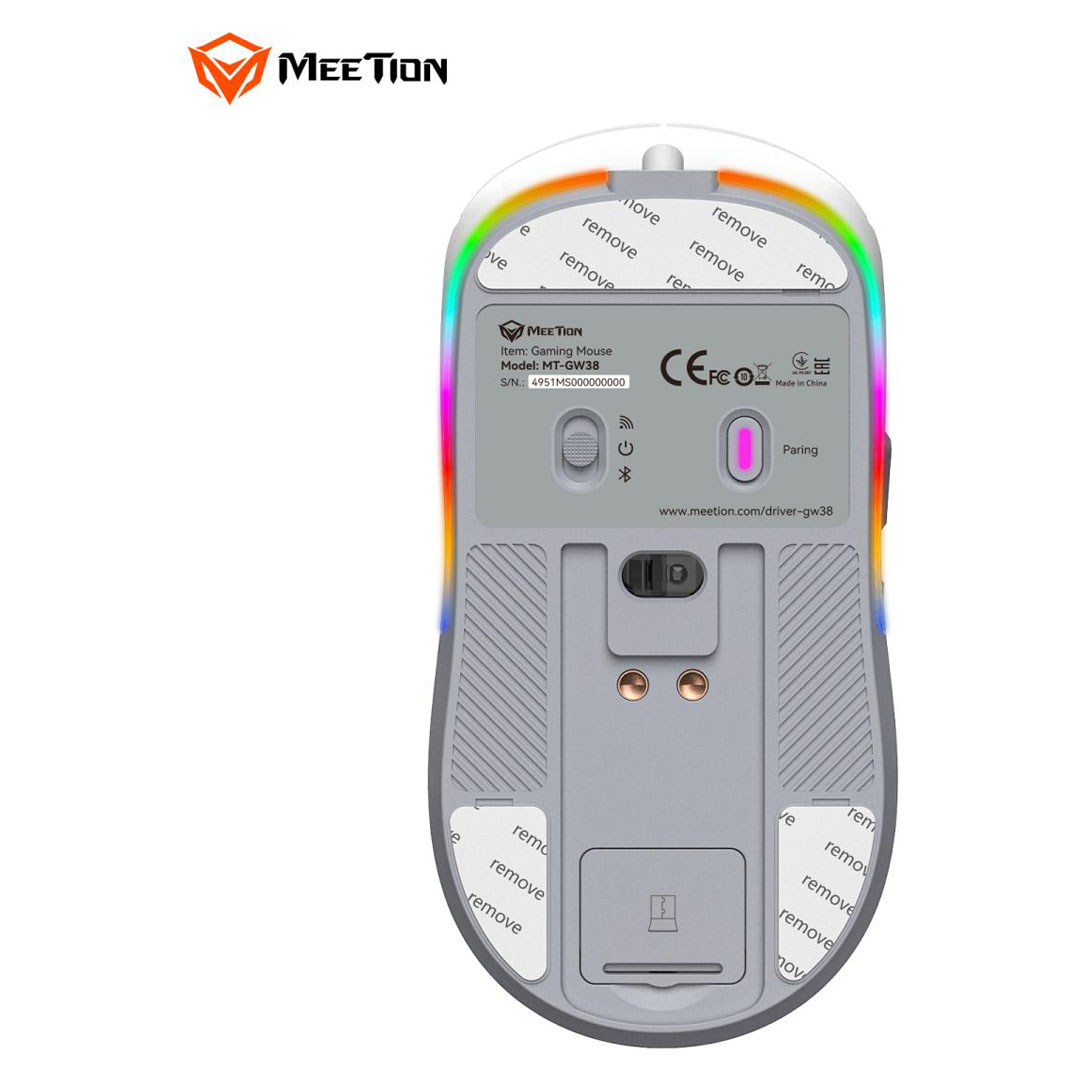 MeeTion GW38 Wireless Gaming Mouse – 8000 DPI, RGB, 2.4G/Bluetooth/Wired, Magnetic Charging Price in Jordan MeeTion GW38 Wireless Gaming Mouse – 8000 DPI, RGB, 2.4G/Bluetooth/Wired, Magnetic Charging - Buy Online in Jordan | OfficeJo