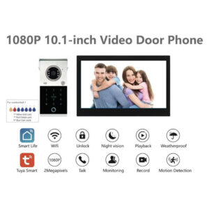 10.1 inch Keypad Video Door Intercom Kit – Infrared Night Vision, ID Card Access, 6-Bit Password - Buy Online in Jordan | OfficeJo