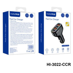 HAING Fast Car Charger 4-Port 78W – PD 30W, PPS 33W, QC 3.0, USB-C & USB-A - Buy Online in Jordan | OfficeJo