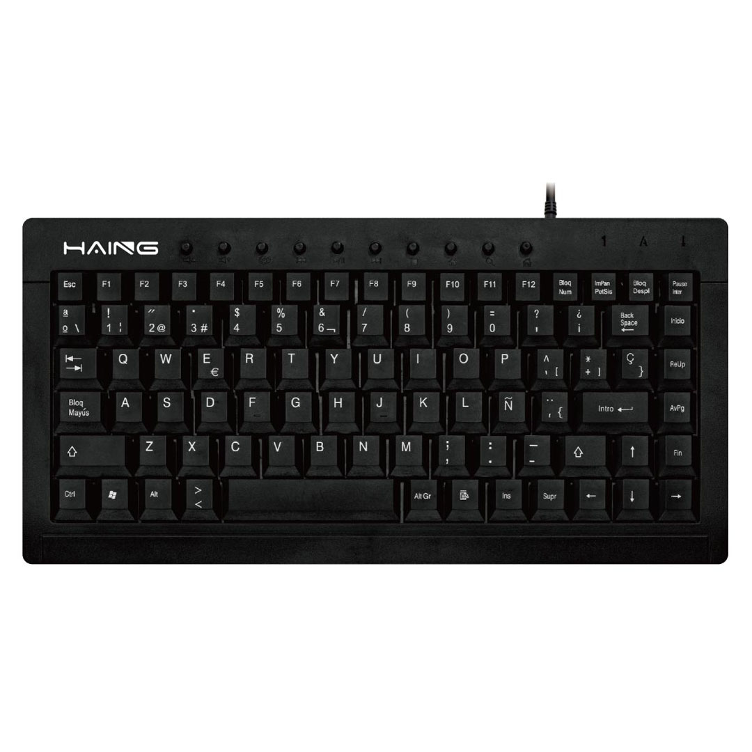 HAING HI-519 Mini Multimedia USB Wired Keyboard – Multimedia Keys, Slim Design, Multi-Device Price in Jordan HAING HI-519 Mini Multimedia USB Wired Keyboard – Multimedia Keys, Slim Design, Multi-Device - Buy Online in Jordan | OfficeJo