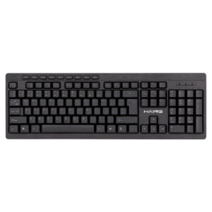 HAING HI-K12 Multimedia USB Wired Keyboard – Full-Size UK Layout, Spill-Resistant, Quiet Keys - Buy Online in Jordan | OfficeJo