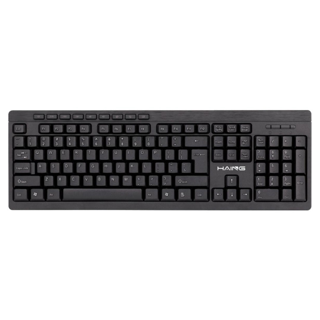 HAING HI-K12 Multimedia USB Wired Keyboard – Full-Size UK Layout, Spill-Resistant, Quiet Keys Price in Jordan HAING HI-K12 Multimedia USB Wired Keyboard – Full-Size UK Layout, Spill-Resistant, Quiet Keys - Buy Online in Jordan | OfficeJo
