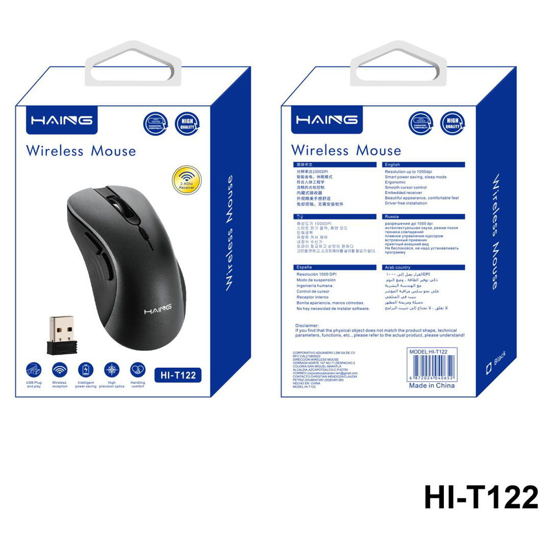 HAING Wireless Mouse – 2.4GHz, 3 Adjustable DPI, Type-C Nano Receiver Price in Jordan HAING Wireless Mouse – 2.4GHz, 3 Adjustable DPI, Type-C Nano Receiver - Buy Online in Jordan | OfficeJo