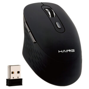 HAING HI-T18 Wireless Mouse – 2.4GHz, Quiet Click, Plug & Play, Type-C Adapter Price in Jordan HAING HI-T18 Wireless Mouse – 2.4GHz, Quiet Click, Plug & Play, Type-C Adapter - Buy Online in Jordan | OfficeJo