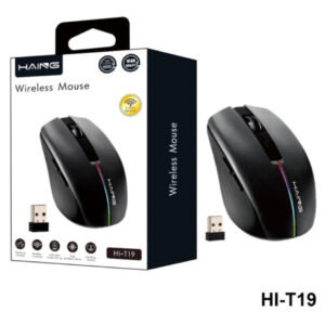 HAING HI-T19 Wireless Mouse – 2.4GHz, Rechargeable, 3 DPI Levels, Nano Receiver - Buy Online in Jordan | OfficeJo