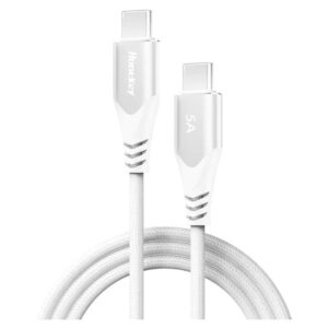 Huntkey USB-C to USB-C Braided Cable – 100W, 5A, 480Mbps, 1.5M - Buy Online in Jordan | OfficeJo