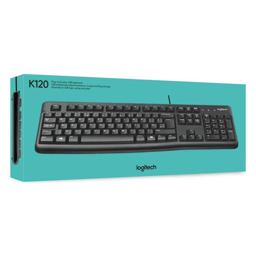 Logitech K120 Corded USB Keyboard – Quiet Keys, Spill-Resistant, 10M Keystroke Durability Price in Jordan Logitech K120 Corded USB Keyboard – Quiet Keys, Spill-Resistant, 10M Keystroke Durability - Buy Online in Jordan | OfficeJo