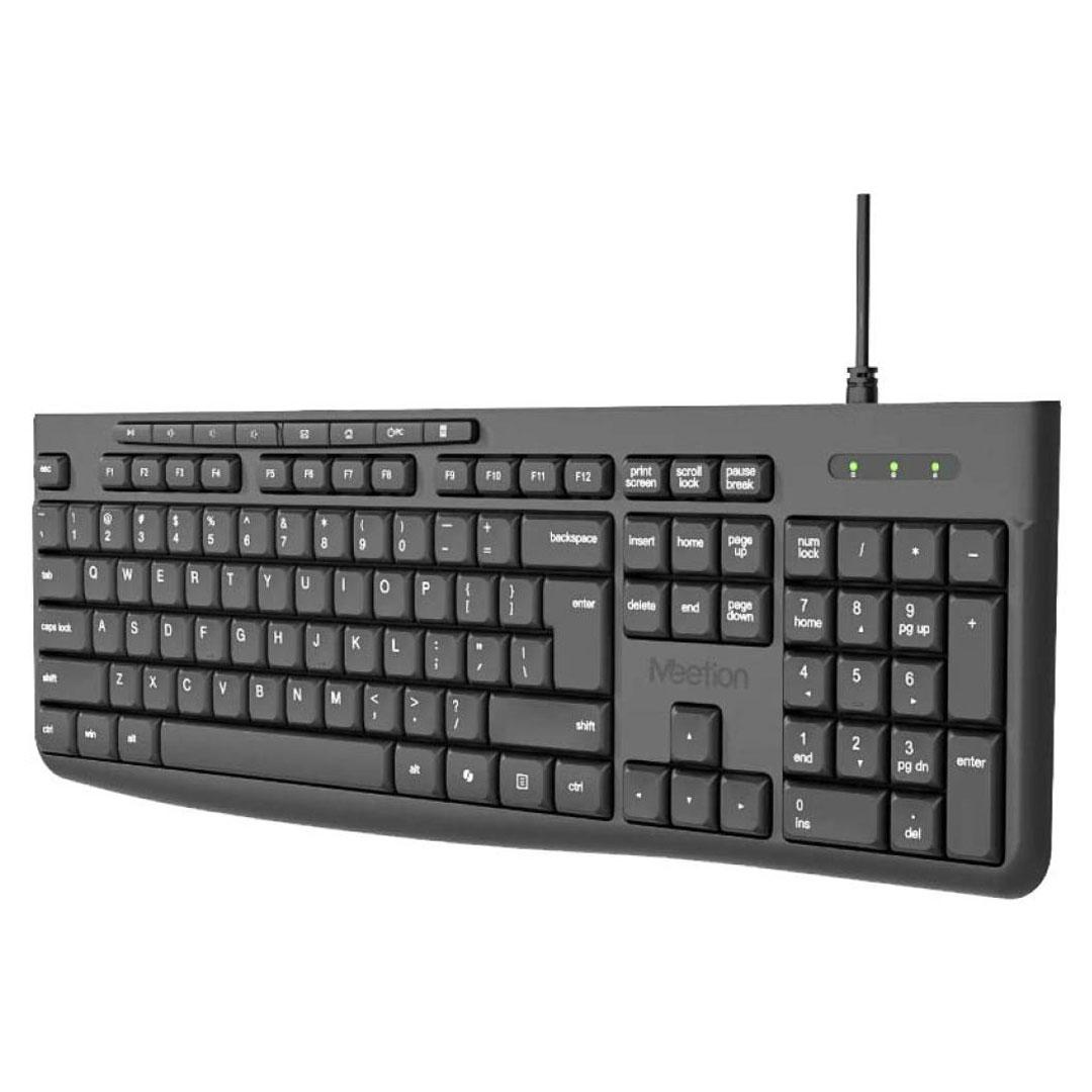 Meetion K295 Zero Noise Wired Office Keyboard – 112 Keys, Membrane, USB-A, Black Price in Jordan Meetion K295 Zero Noise Wired Office Keyboard – 112 Keys, Membrane, USB-A, Black - Buy Online in Jordan | OfficeJo