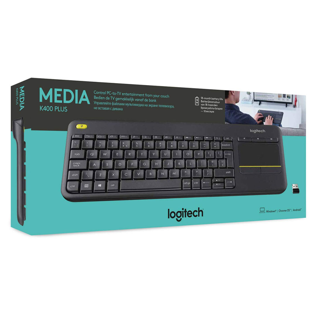 Logitech K400 Wireless Touch Keyboard – 2.4GHz, 10m Range, Up to 18-Month Battery Price in Jordan Logitech K400 Wireless Touch Keyboard – 2.4GHz, 10m Range, Up to 18-Month Battery - Buy Online in Jordan | OfficeJo