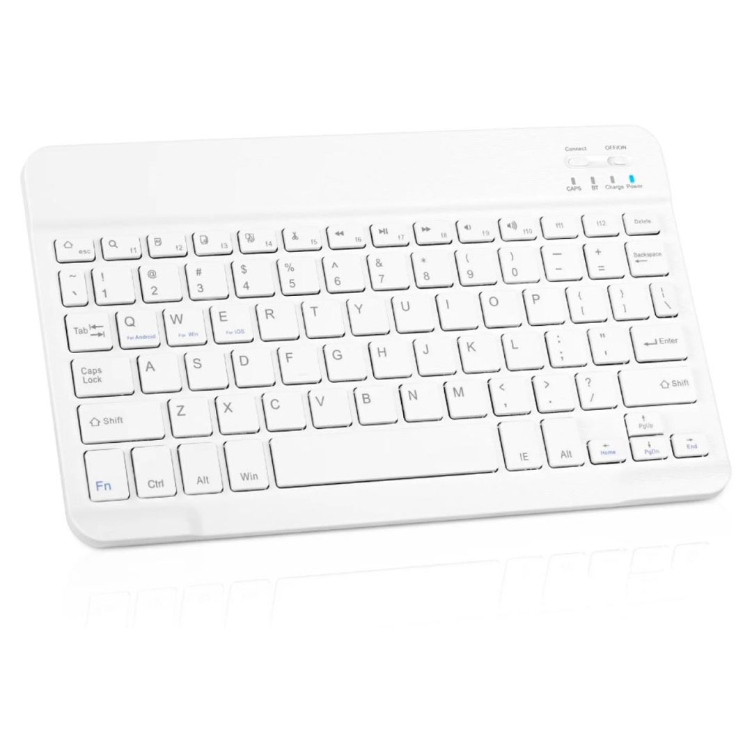 Rechargeable Bluetooth Slim Keyboard – BT 3.0, 36Hr Use, iOS/Android/Windows, White Price in Jordan Rechargeable Bluetooth Slim Keyboard – BT 3.0, 36Hr Use, iOS/Android/Windows, White - Buy Online in Jordan | OfficeJo