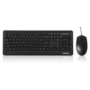 Lenovo KM102 Light & Thin Wired Keyboard and Mouse Combo – USB, 800 DPI - Buy Online in Jordan | OfficeJo