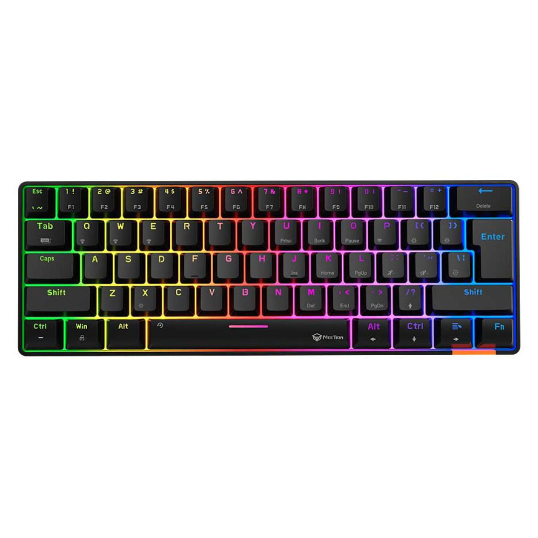 Meetion Hestia MK005BT 60% Mechanical Gaming Keyboard – RGB, Dual Mode Bluetooth/Wired, 61/62 Keys Price in Jordan Meetion Hestia MK005BT 60% Mechanical Gaming Keyboard – RGB, Dual Mode Bluetooth/Wired, 61/62 Keys - Buy Online in Jordan | OfficeJo