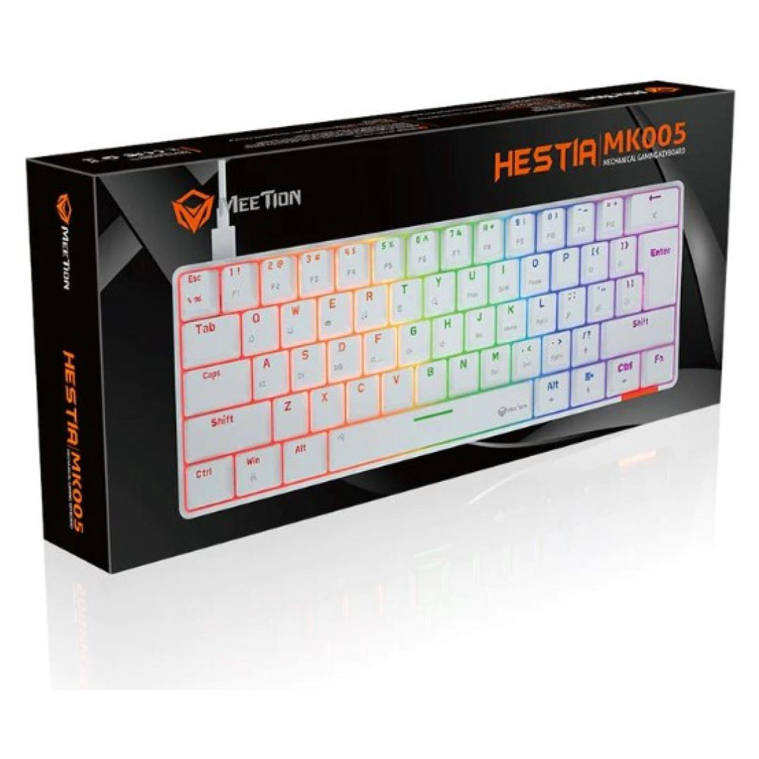 Meetion MK005 Hestia RGB 60% Mechanical Gaming Keyboard – White, Type-C, 61/62 Keys Price in Jordan Meetion MK005 Hestia RGB 60% Mechanical Gaming Keyboard – White, Type-C, 61/62 Keys - Buy Online in Jordan | OfficeJo