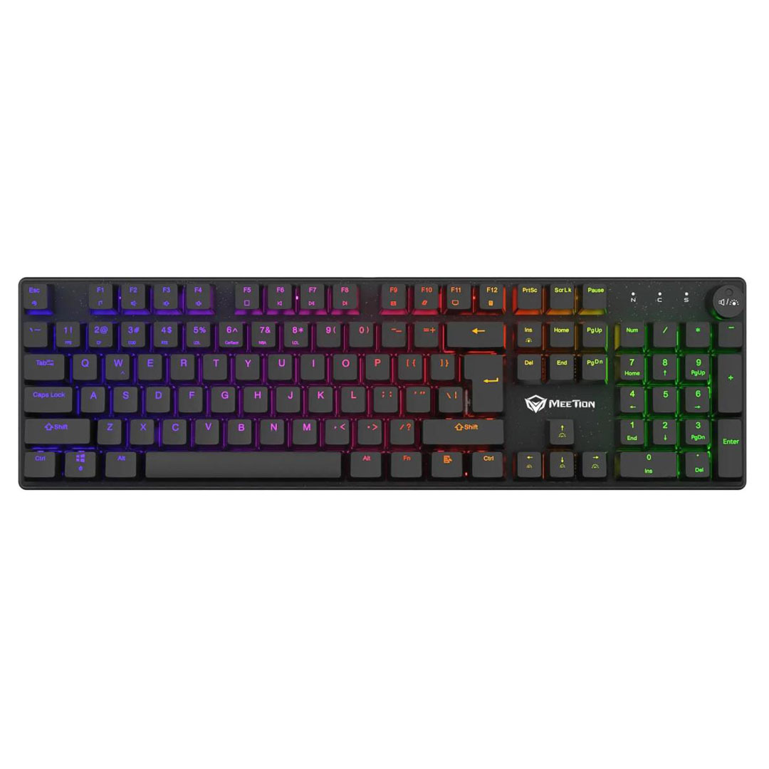 Meetion MK009 MX Mechanical Gaming Keyboard – Red Switch, Rainbow Backlight, Type-C, 104 Keys Price in Jordan Meetion MK009 MX Mechanical Gaming Keyboard – Red Switch, Rainbow Backlight, Type-C, 104 Keys - Buy Online in Jordan | OfficeJo
