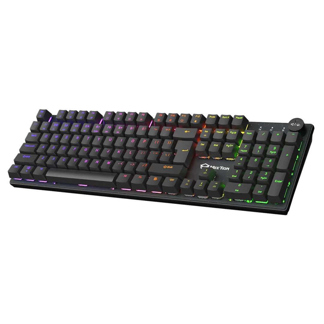 Meetion MK009 MX Mechanical Gaming Keyboard – Red Switch, Rainbow Backlight, Type-C, 104 Keys Price in Jordan Meetion MK009 MX Mechanical Gaming Keyboard – Red Switch, Rainbow Backlight, Type-C, 104 Keys - Buy Online in Jordan | OfficeJo