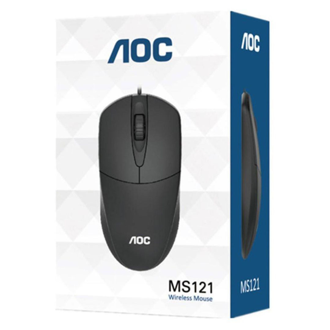 AOC MS121 Wired Mouse – 1200 DPI, Optical Engine, Ambidextrous, Plug & Play Price in Jordan AOC MS121 Wired Mouse – 1200 DPI, Optical Engine, Ambidextrous, Plug & Play - Buy Online in Jordan | OfficeJo