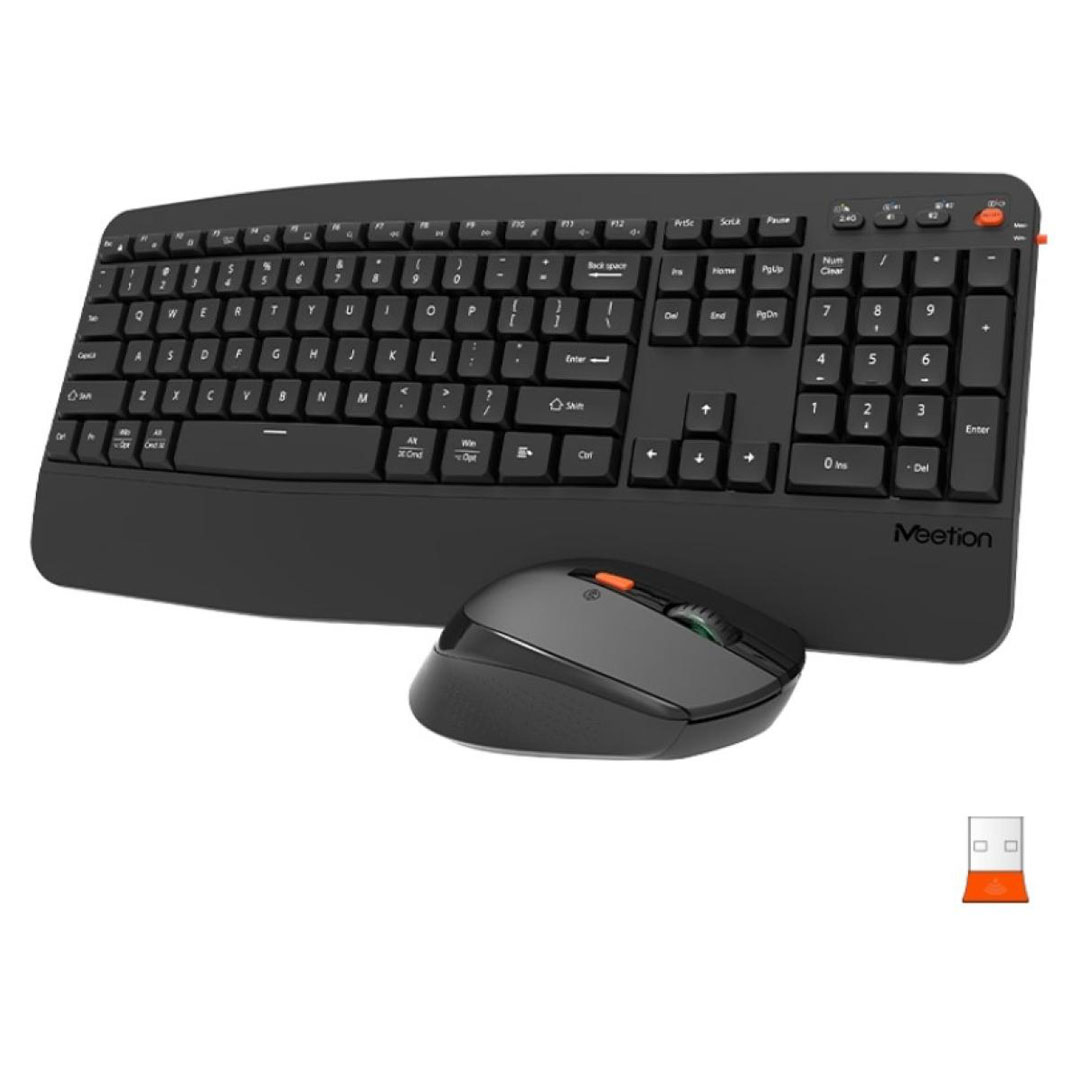 Meetion DirectorA Dual Ergonomic Keyboard & Mouse Combo – 2.4GHz & Bluetooth, 800–1600 DPI Price in Jordan Meetion DirectorA Dual Ergonomic Keyboard & Mouse Combo – 2.4GHz & Bluetooth, 800–1600 DPI - Buy Online in Jordan | OfficeJo