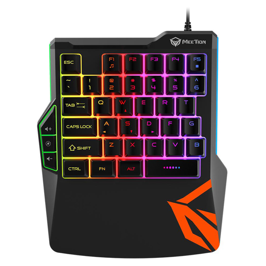 MeeTion Left One-Handed Gaming Keyboard – Rainbow Backlight, Multi-Key No Conflict, Membrane Price in Jordan MeeTion Left One-Handed Gaming Keyboard – Rainbow Backlight, Multi-Key No Conflict, Membrane - Buy Online in Jordan | OfficeJo