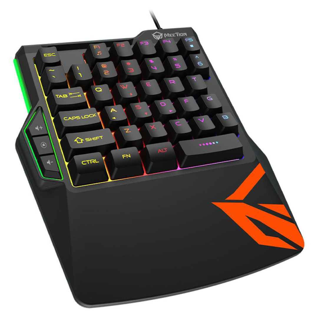 MeeTion Left One-Handed Gaming Keyboard – Rainbow Backlight, Multi-Key No Conflict, Membrane Price in Jordan MeeTion Left One-Handed Gaming Keyboard – Rainbow Backlight, Multi-Key No Conflict, Membrane - Buy Online in Jordan | OfficeJo