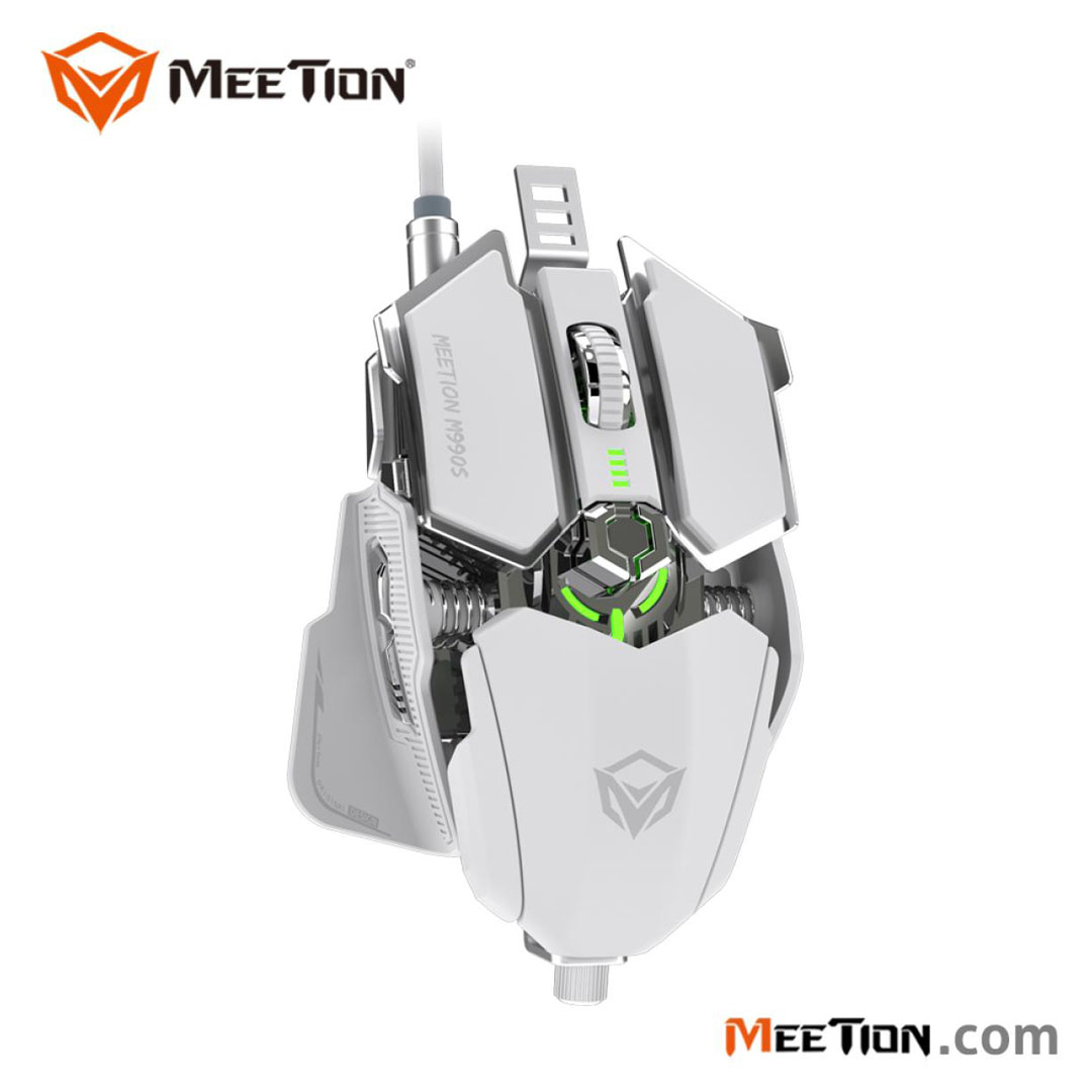 MeeTion RGB Programmable Gaming Mouse – 4000 DPI, 9 Buttons, Ergonomic, White Price in Jordan MeeTion RGB Programmable Gaming Mouse – 4000 DPI, 9 Buttons, Ergonomic, White - Buy Online in Jordan | OfficeJo