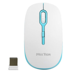 MeeTion Wireless Optical Mouse – 2.4GHz, 1600 DPI, 10m Range, Blue - Buy Online in Jordan | OfficeJo