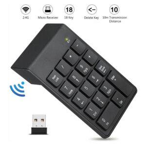 Wireless Mini Numeric Keypad – 2.4G, 18 Keys, 140×89×24mm - Buy Online in Jordan | OfficeJo