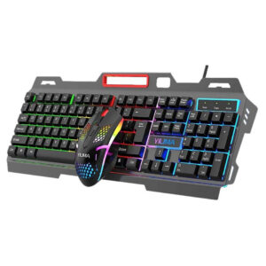 QS-602 Gaming RGB Wired USB Keyboard & Mouse Combo – 104 Keys, Metal Panel, USB Price in Jordan QS-602 Gaming RGB Wired USB Keyboard & Mouse Combo – 104 Keys, Metal Panel, USB - Buy Online in Jordan | OfficeJo