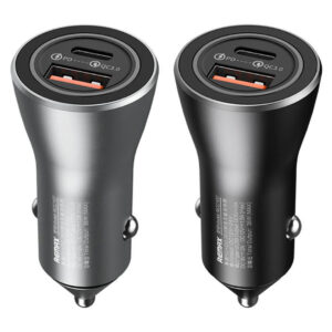 Remax RCC107 Car Charger – USB + Type-C PD, Aluminium Alloy, DC12V-24V Input Price in Jordan Remax RCC107 Car Charger – USB + Type-C PD, Aluminium Alloy, DC12V-24V Input - Buy Online in Jordan | OfficeJo