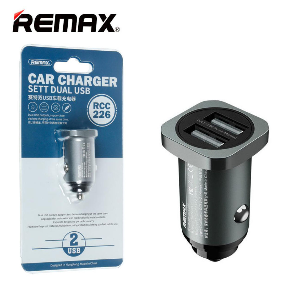 Remax Car Charger – Dual Port, 5V/2.4A Output, DC 12-24V Input Price in Jordan Remax Car Charger – Dual Port, 5V/2.4A Output, DC 12-24V Input - Buy Online in Jordan | OfficeJo