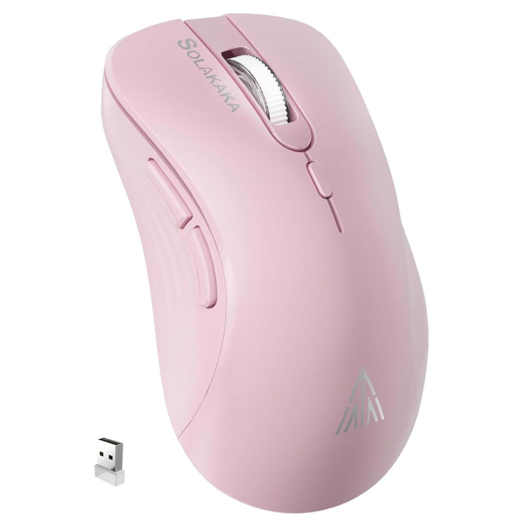 SOLAKAKA SM66 Dual Mode Wireless Gaming Mouse – 12800 DPI, Tri-Mode, Honeycomb Shell, Pink Price in Jordan SOLAKAKA SM66 Dual Mode Wireless Gaming Mouse – 12800 DPI, Tri-Mode, Honeycomb Shell, Pink - Buy Online in Jordan | OfficeJo