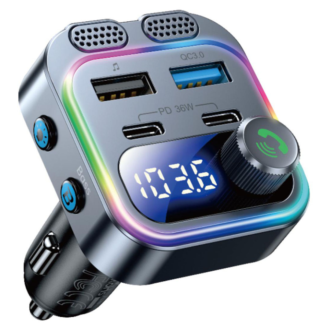 HAING T37 Wireless Car FM Transmitter – Bluetooth, 206 Channels, 66W Output, PD 36W Price in Jordan HAING T37 Wireless Car FM Transmitter – Bluetooth, 206 Channels, 66W Output, PD 36W - Buy Online in Jordan | OfficeJo